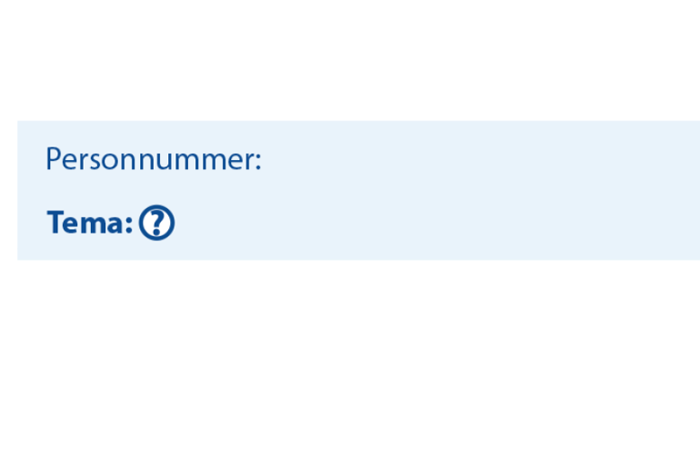 Skjermdump av scenarioverktøy som viser teksten tema