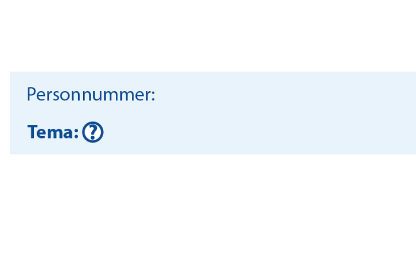 Skjermdump av scenarioverktøy som viser teksten tema
