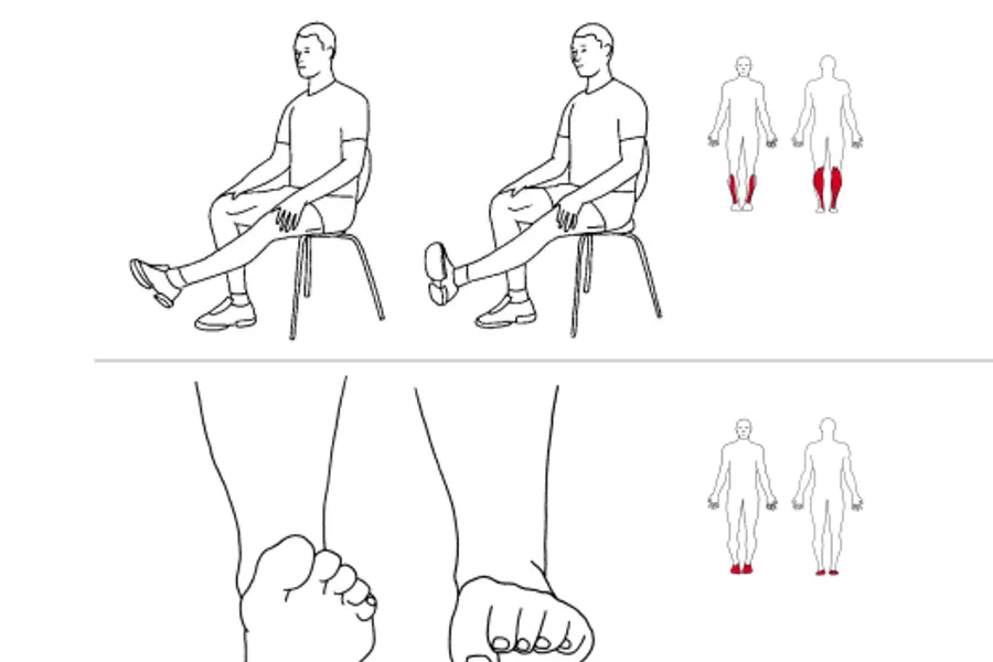 Ilustrasjon av person som gjør øvelser