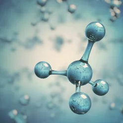 A close-up of water drops