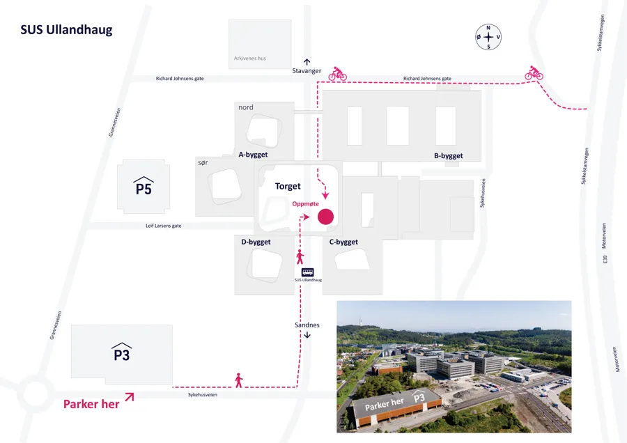 Kart - slik finner du frem til C-bygget