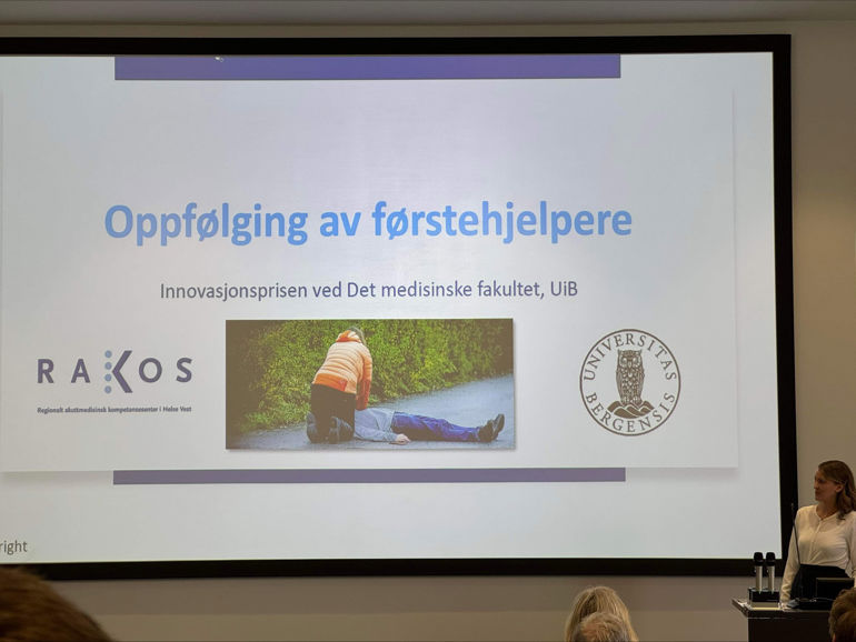 A screen with a presentation