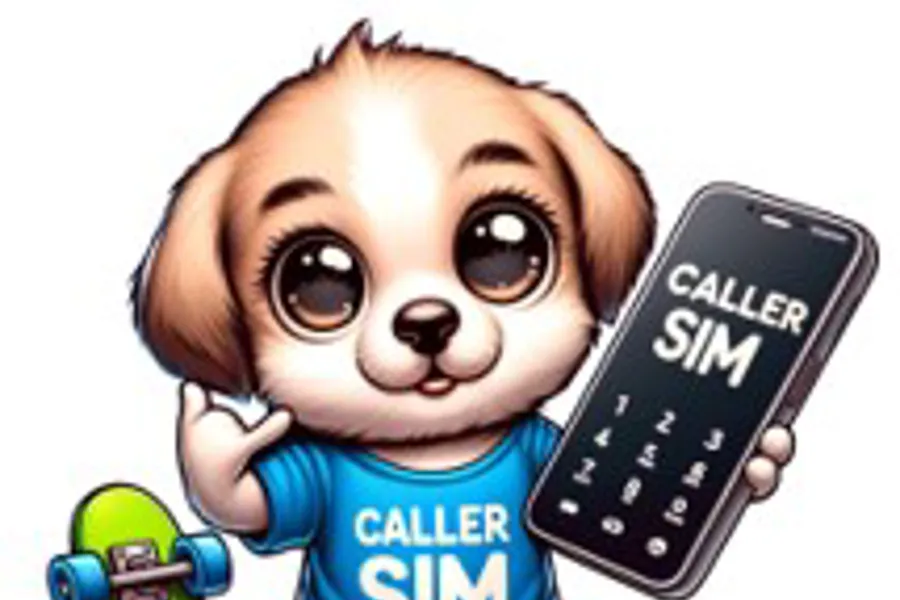 En dukke som holder en telefon