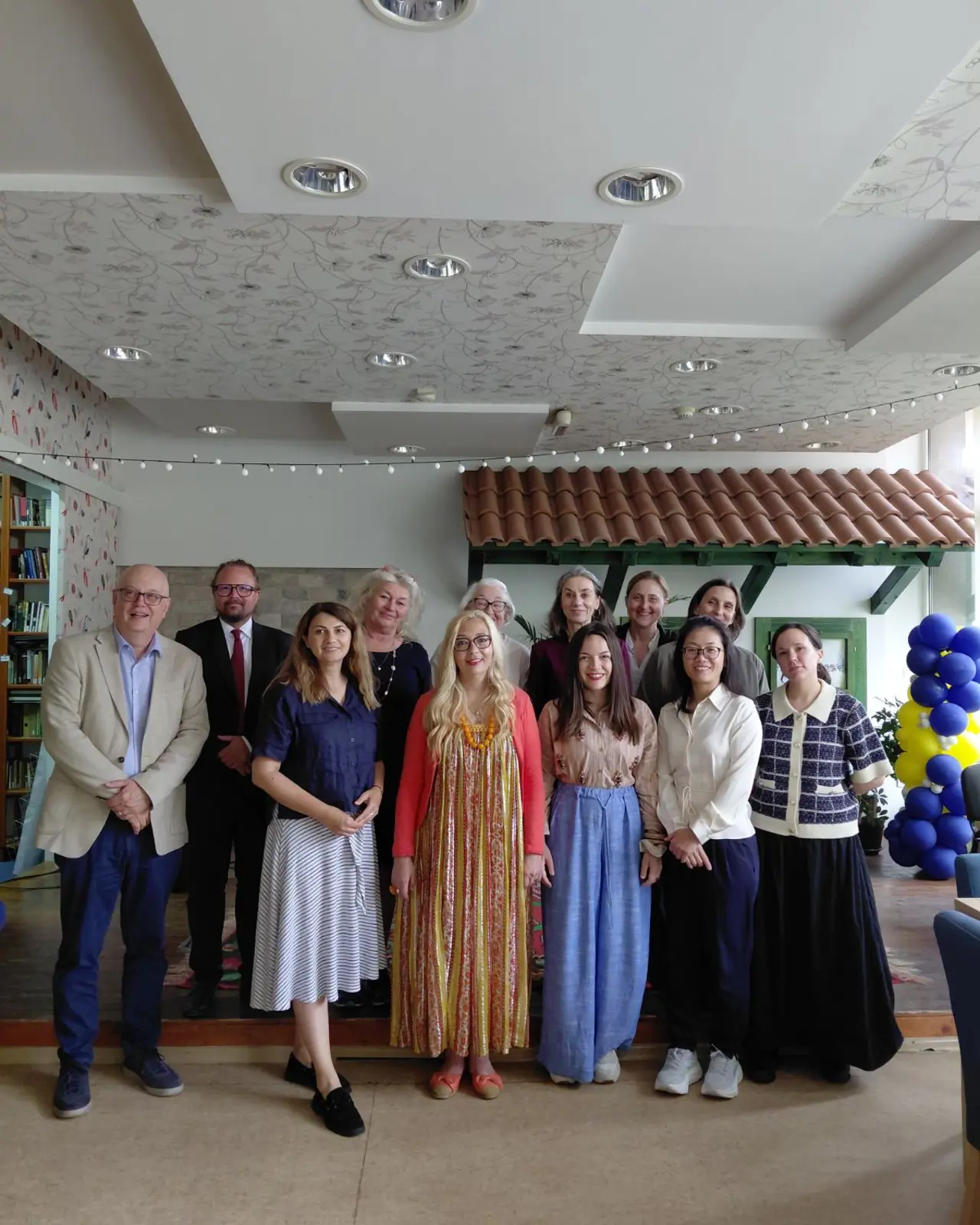 A group of people posing for a photo