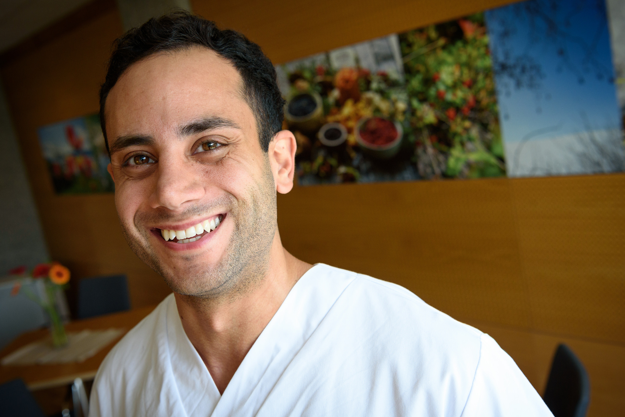 Baktash Shahrestani på Vardesenteret. 