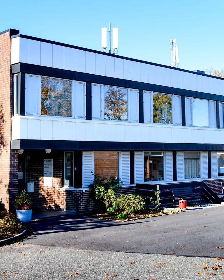 Utendørs bilde av Gausel behandlingspost.