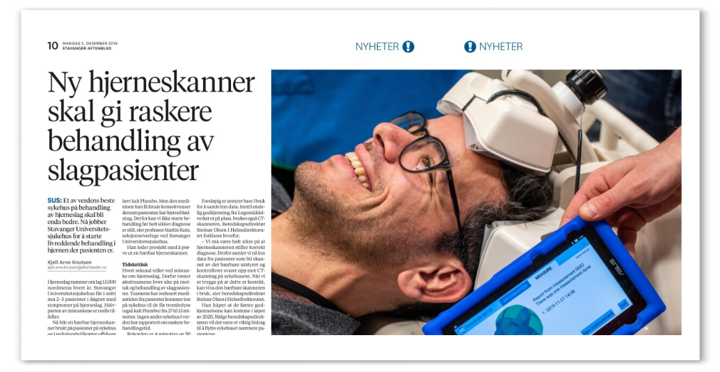 Faksimile fra Aftenbladet som viser bruk av StrokeFInder
