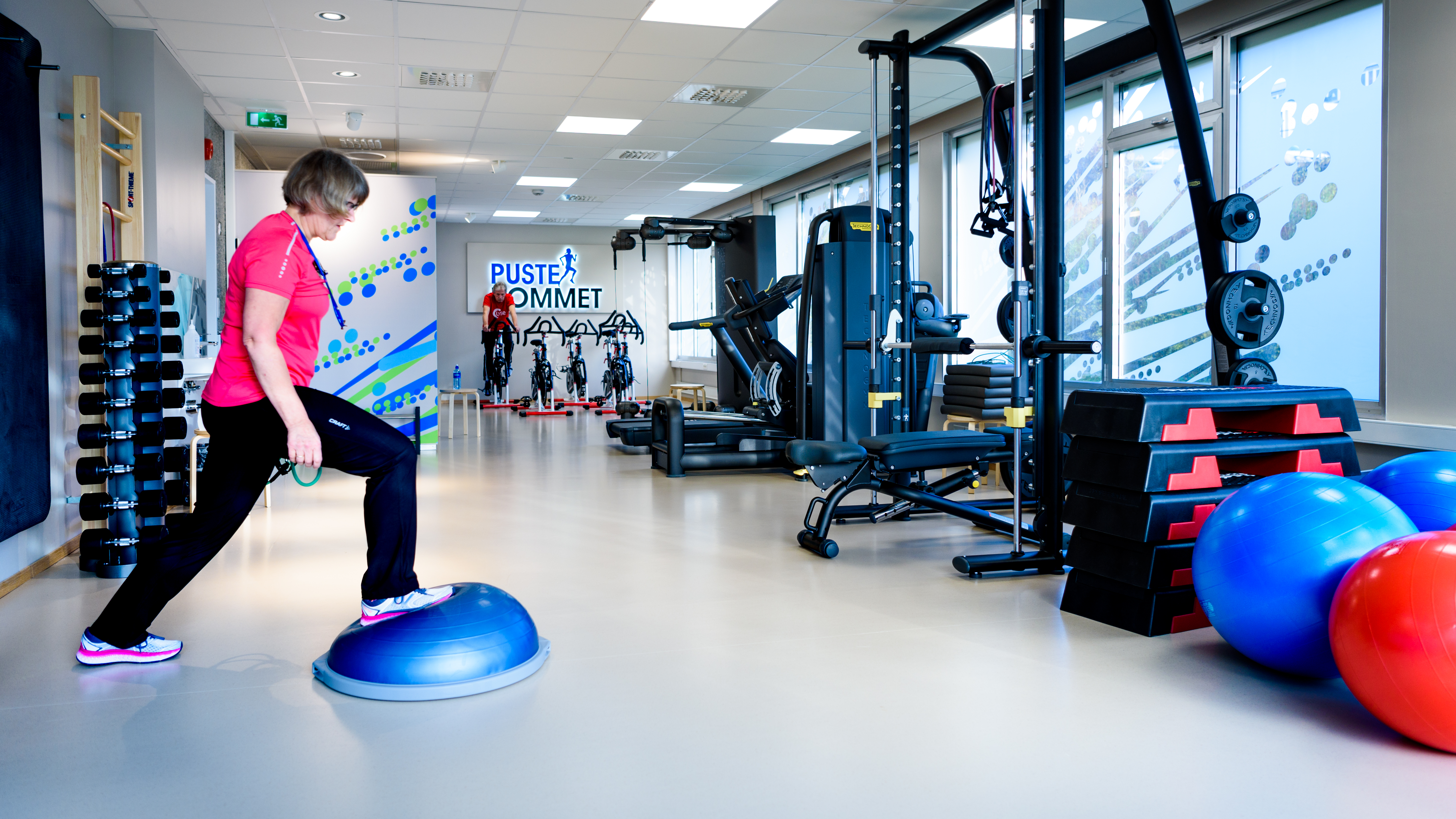 Treningsrom for kreftpasienter. Foto.