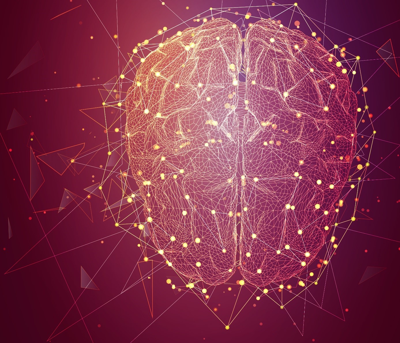 Illustrasjon av hjernen og bevegelsene i den. 