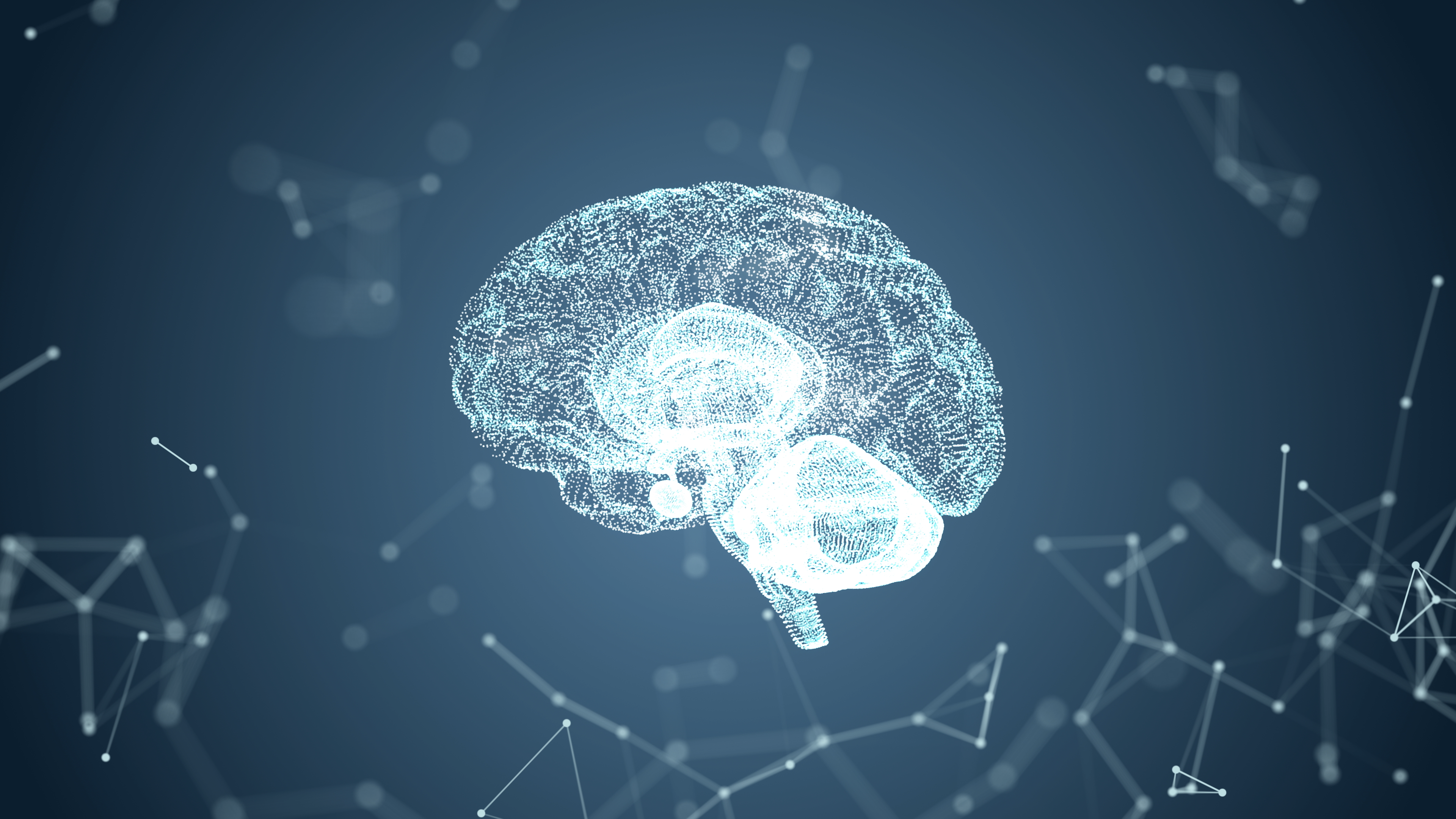 Illustrasjon av en hjerne.