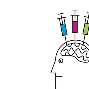 Tegning av mennesker med hjernen eksponert