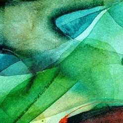 Maleri i grønntoner. Foto.