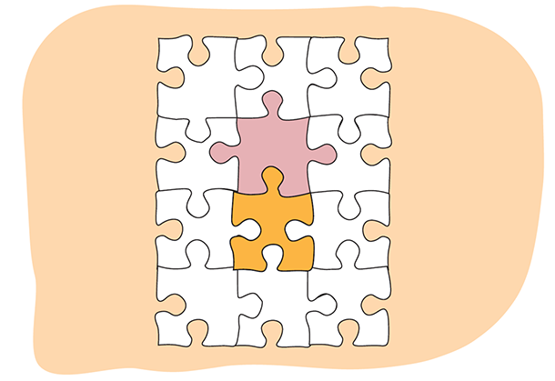 Illustrasjon av et puslespill