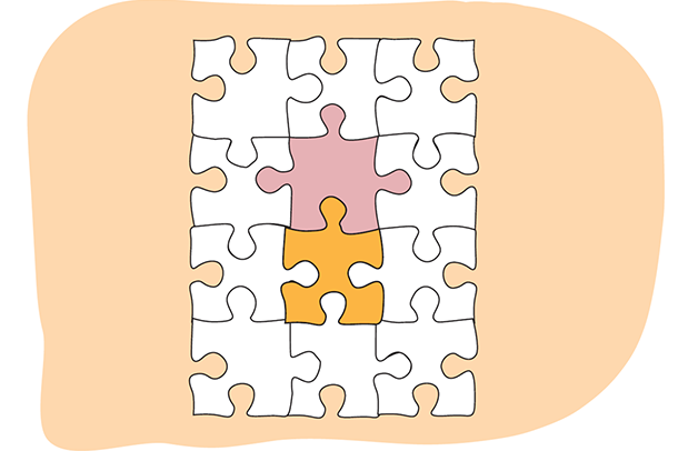 Illustrasjon av et puslespill