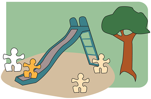 Illustrasjon av barnehage