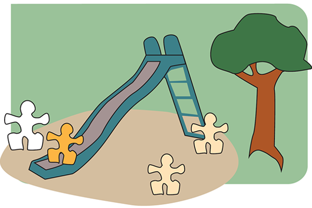 Illustrasjon av barnehage