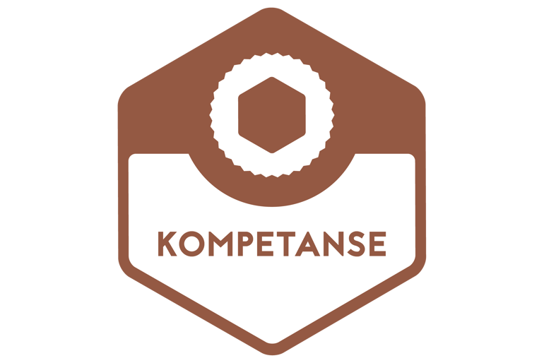 Et ikon med påskriften kompetanse.