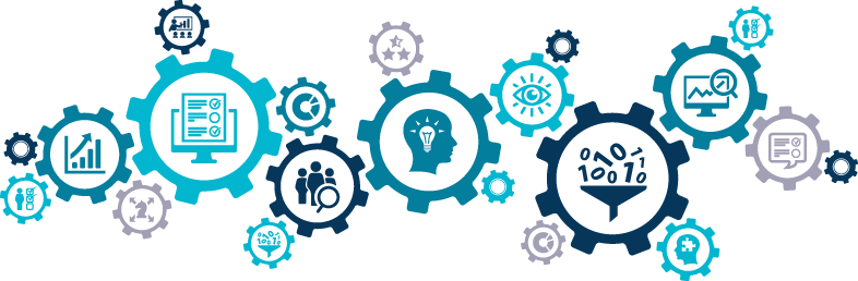 En gruppe sirkler med tall