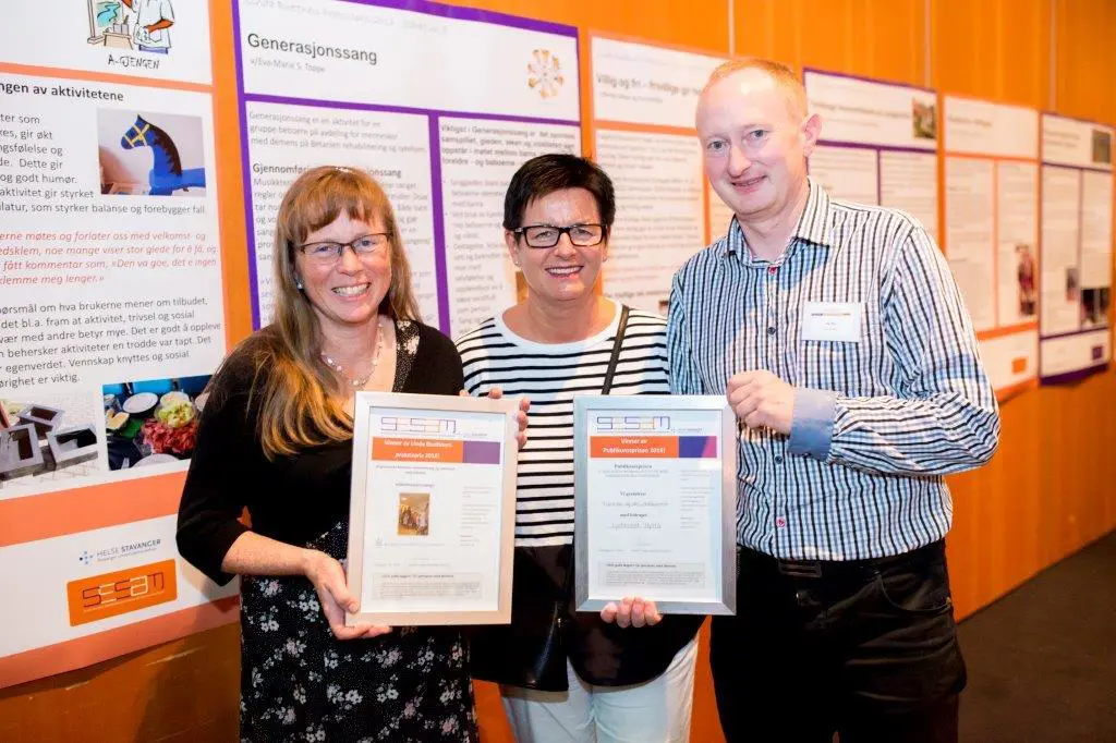 En gruppe personer som har et sertifikat