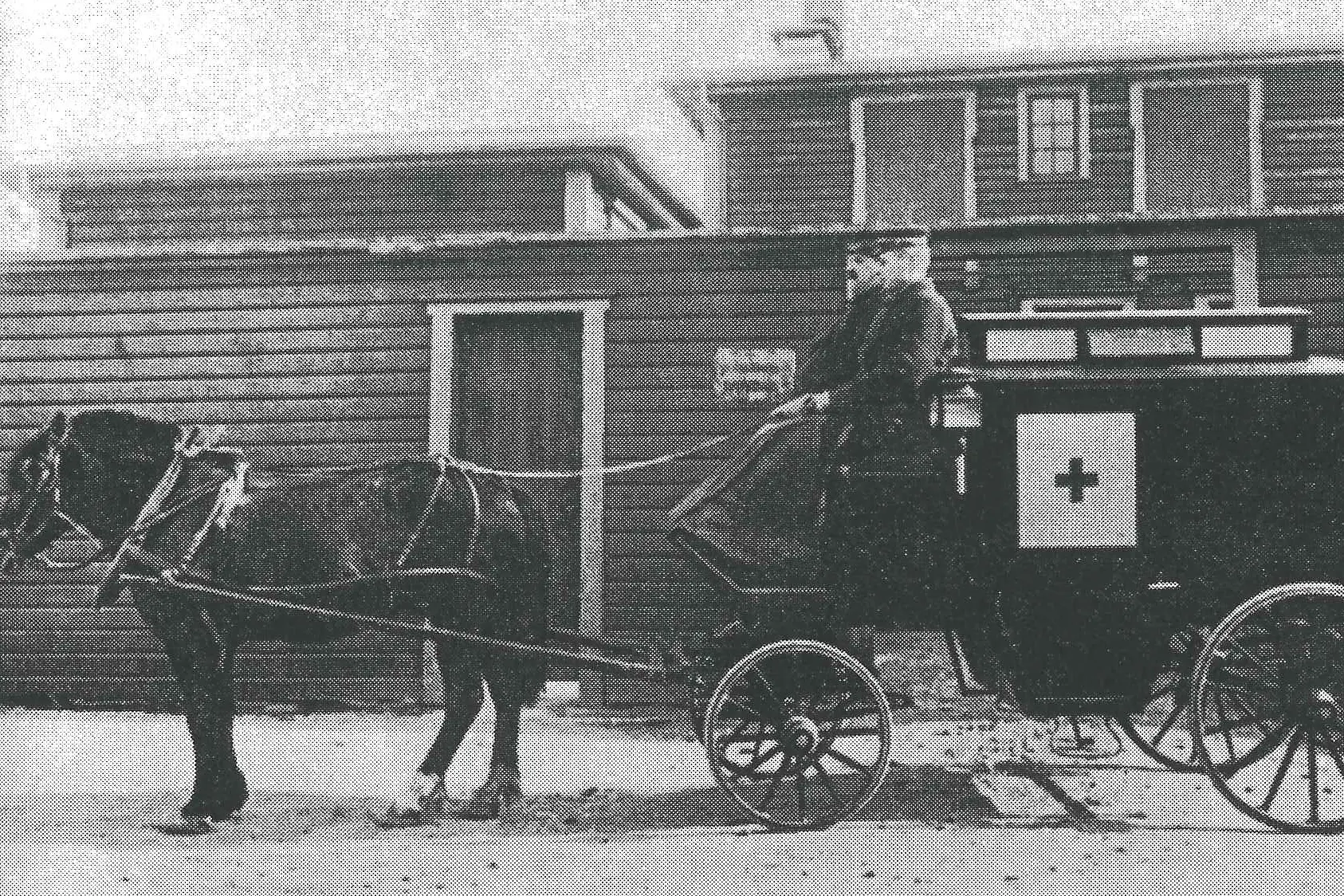 En person som kjører hestevogn