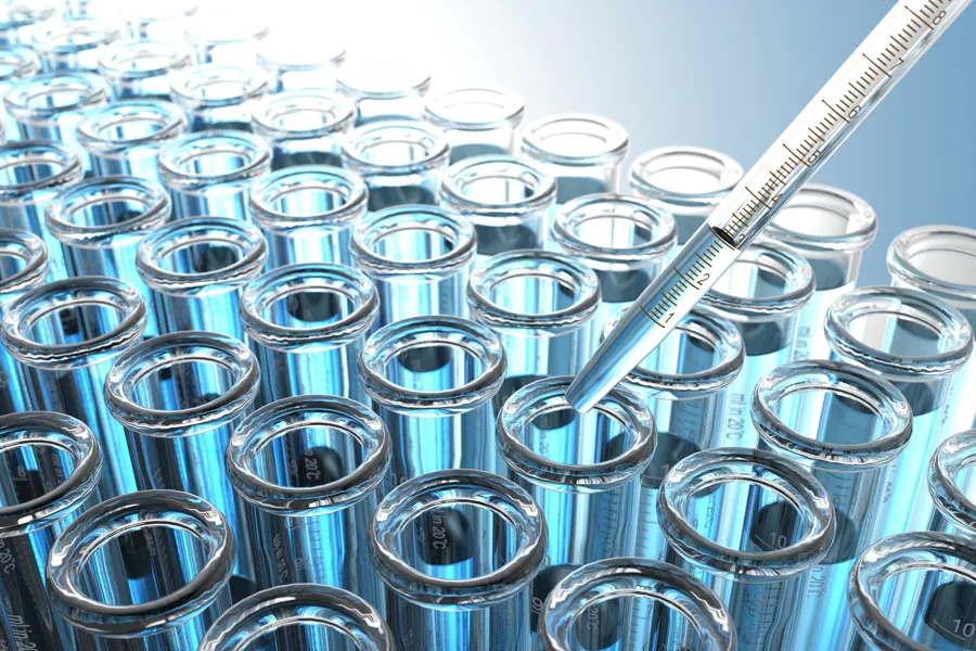 Test tuber i laboratorie