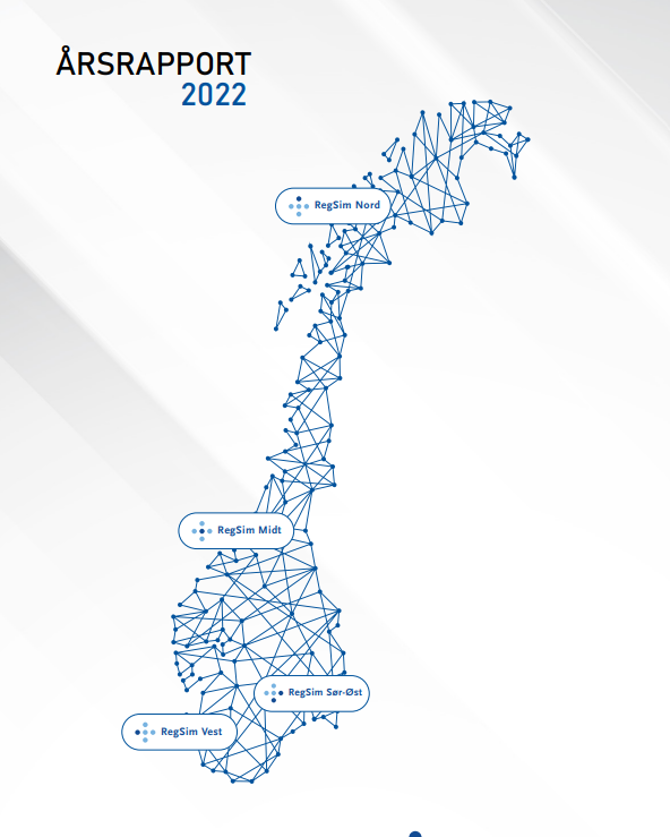 Skjermbilde av forsiden til årsrapport 2022