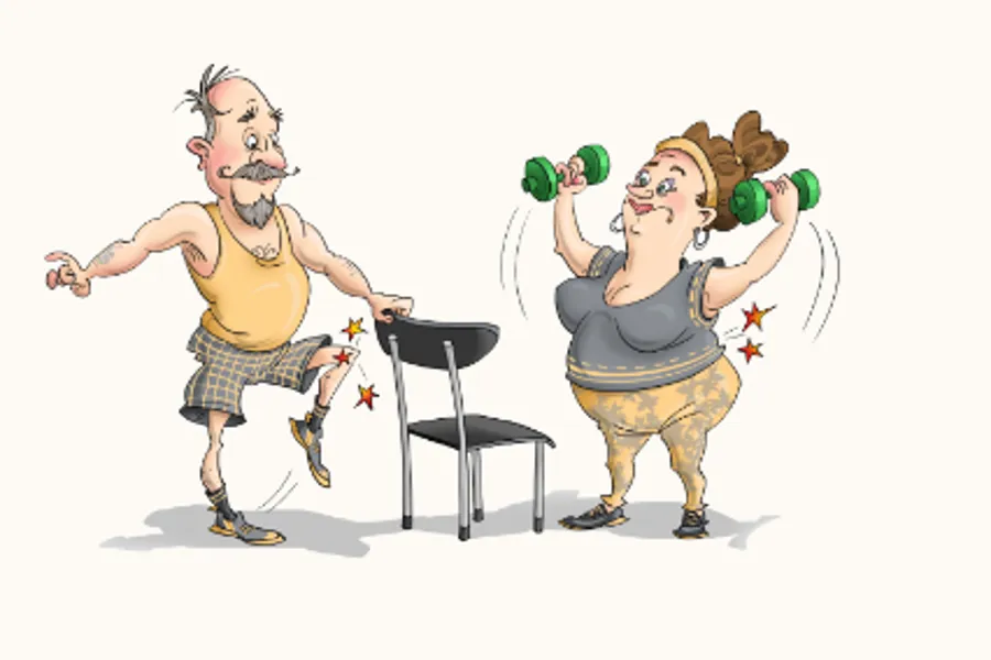 Illustrasjon av en mann og en dame