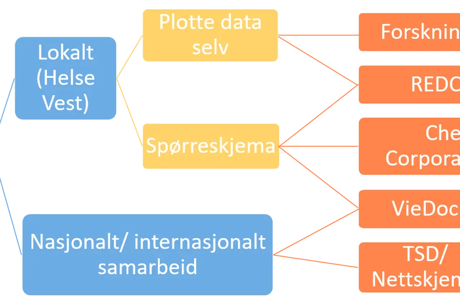 Flytskjema over datainnsamlingsverktøy
