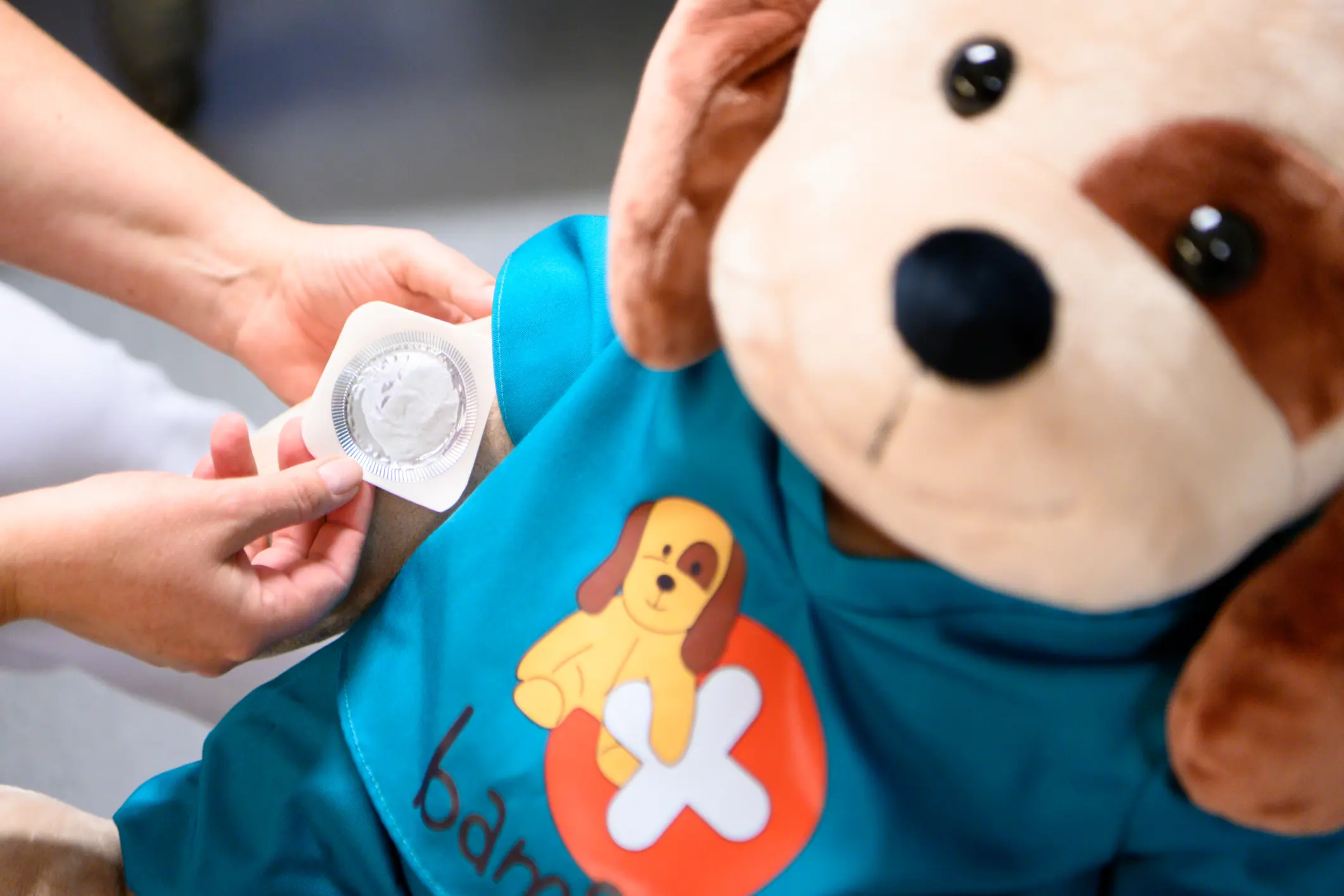 Bamse med plaster