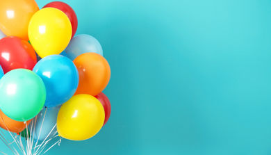 En gruppe ballonger