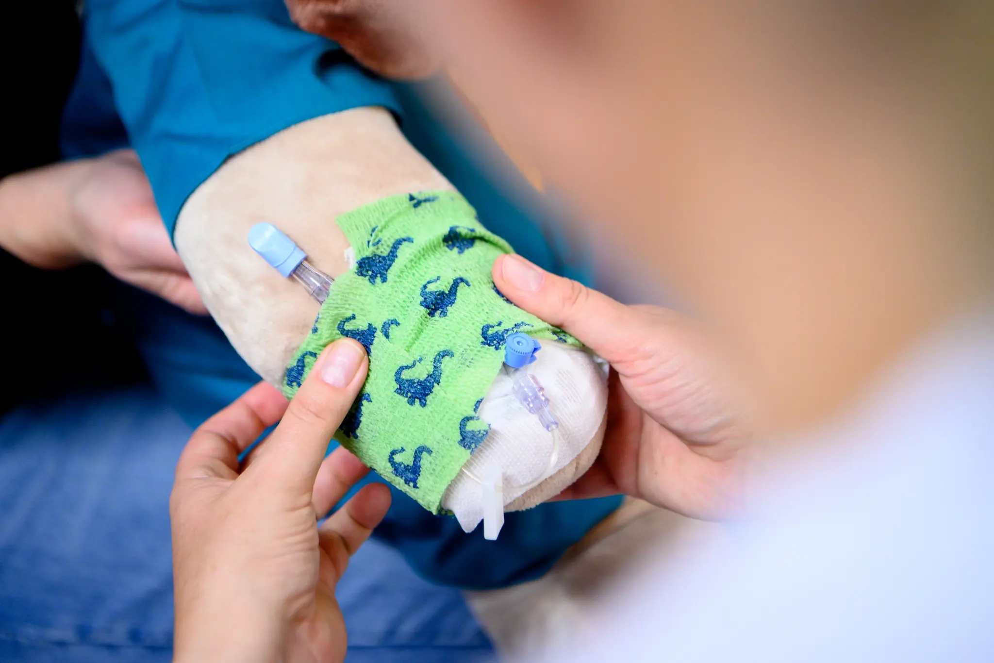 En person som holder en liten globus